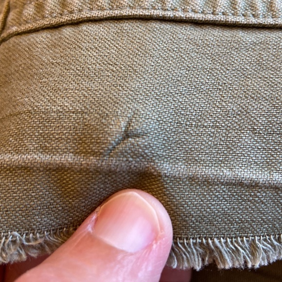 Abercrombie green khaki High rise shorts nwt 25 / 0 - Picture 10 of 11